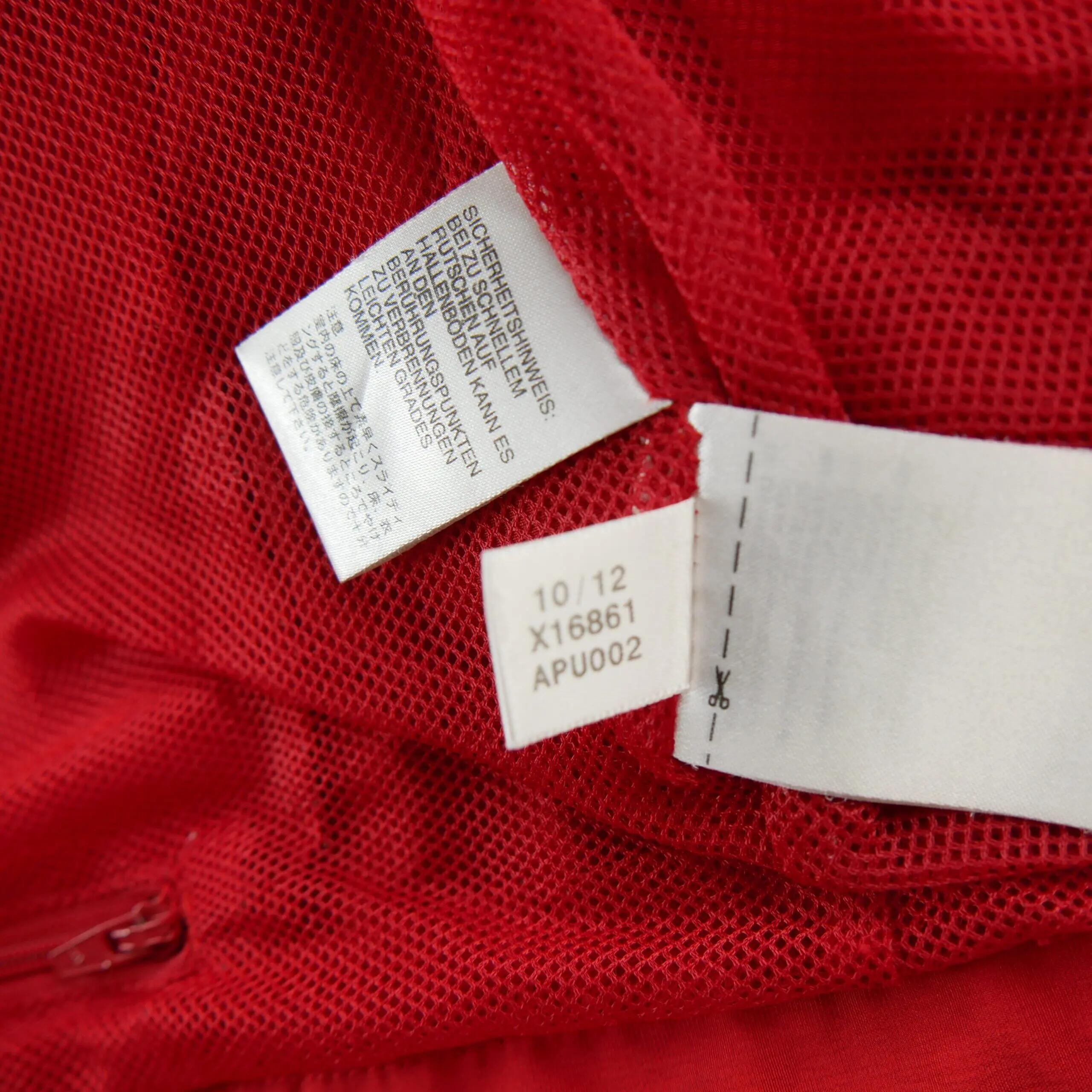 Seconde vie - Coupe-vent Homme Veste 3 bandes Rouge - Bon état 11/11