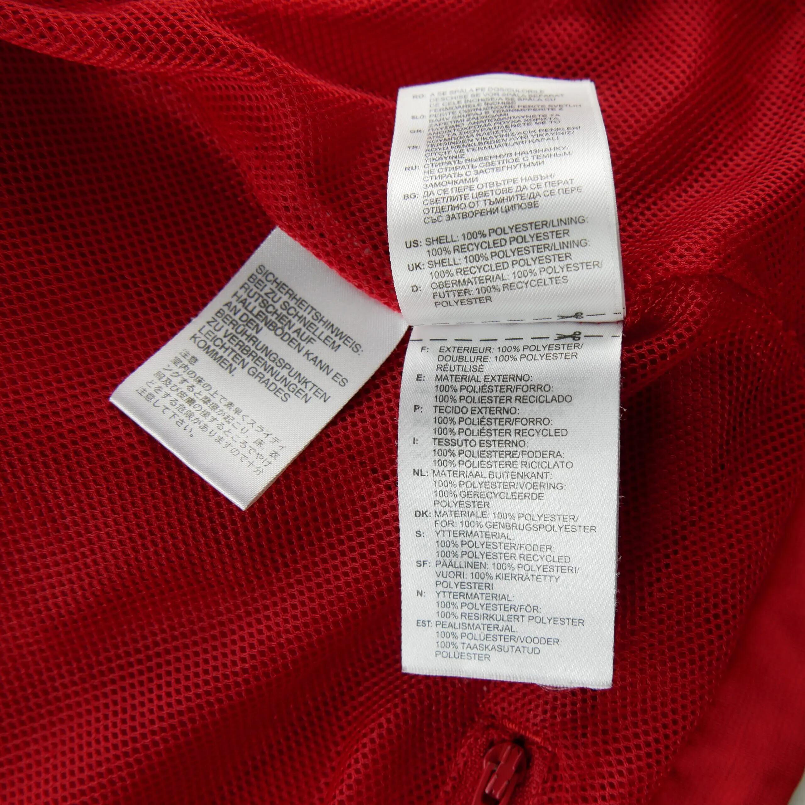 Seconde vie - Coupe-vent Homme Veste 3 bandes Rouge - Bon état 10/11