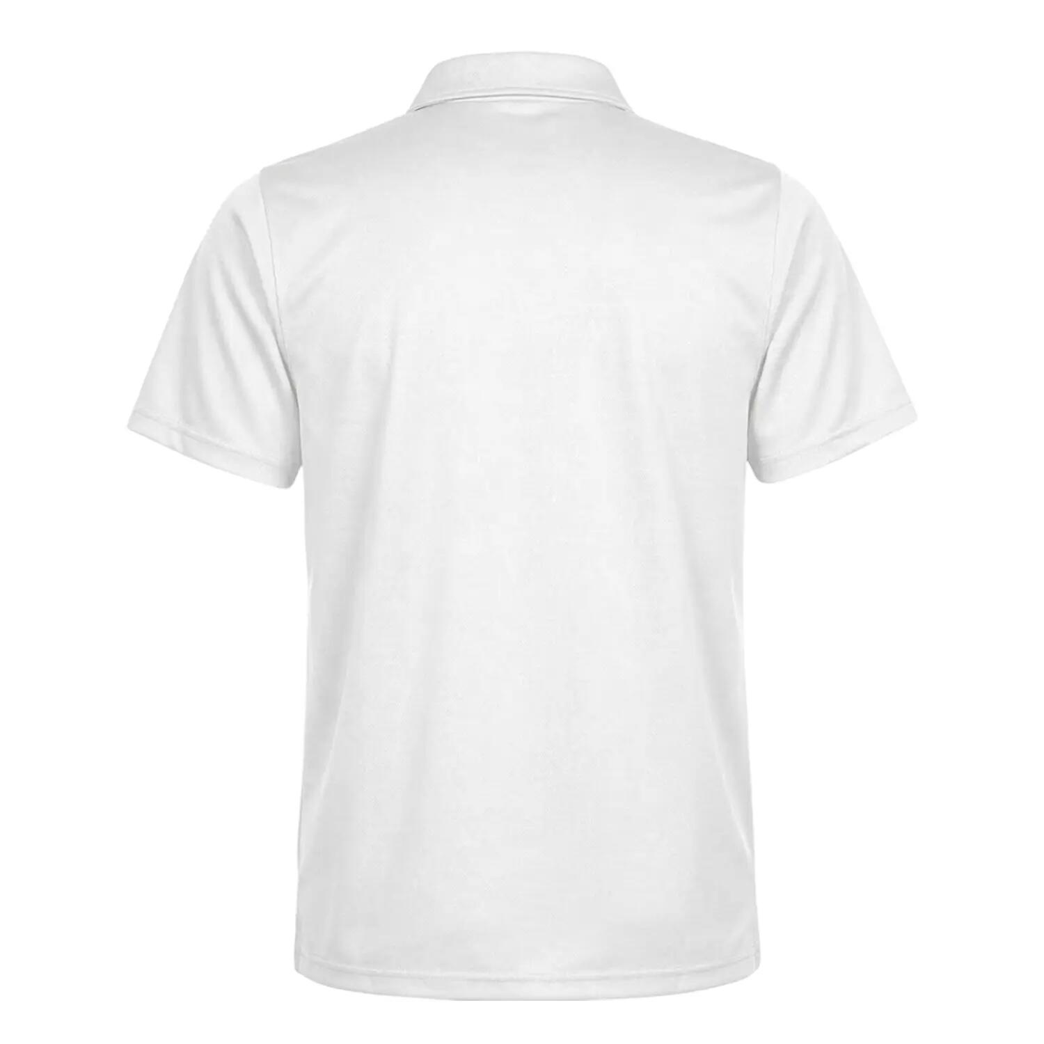 Polo Motif/style Éclipse Homme (Blanc) 2/3