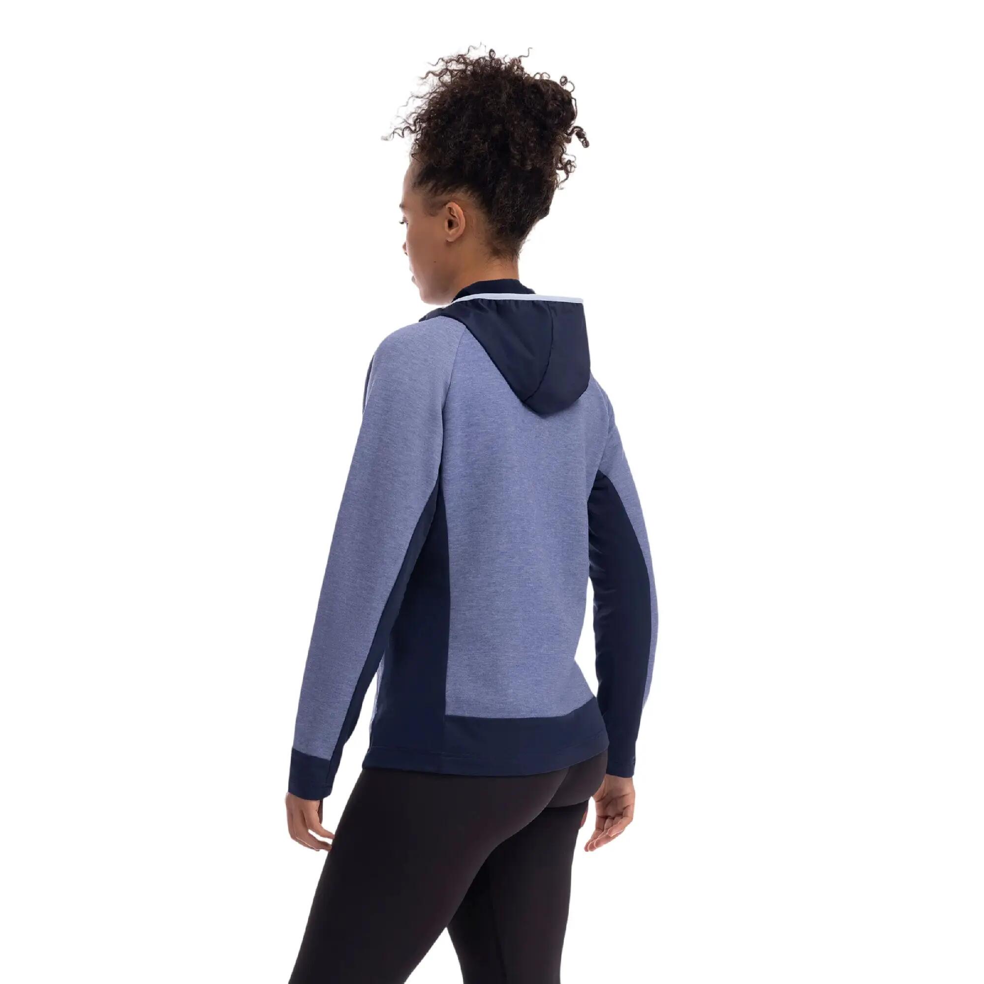Sophy Felpa Con Cappuccio E Zip Intera Active Donna Trespass Tonalità Indaco 7/7