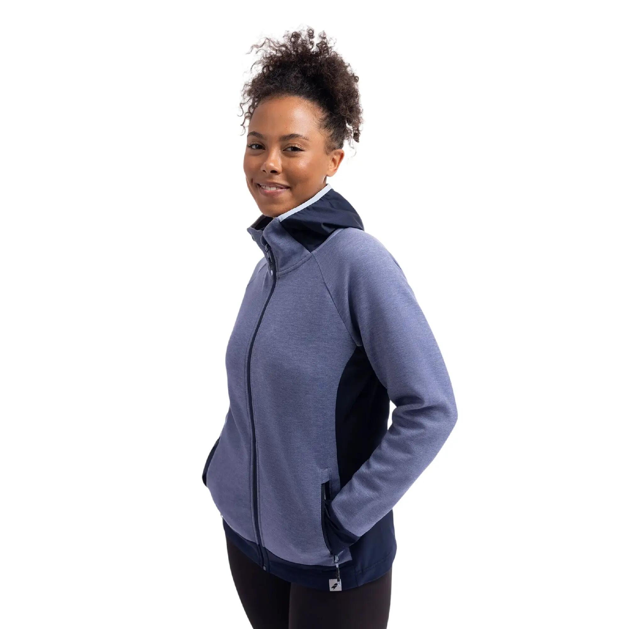 Sophy Felpa Con Cappuccio E Zip Intera Active Donna Trespass Tonalità Indaco 3/7
