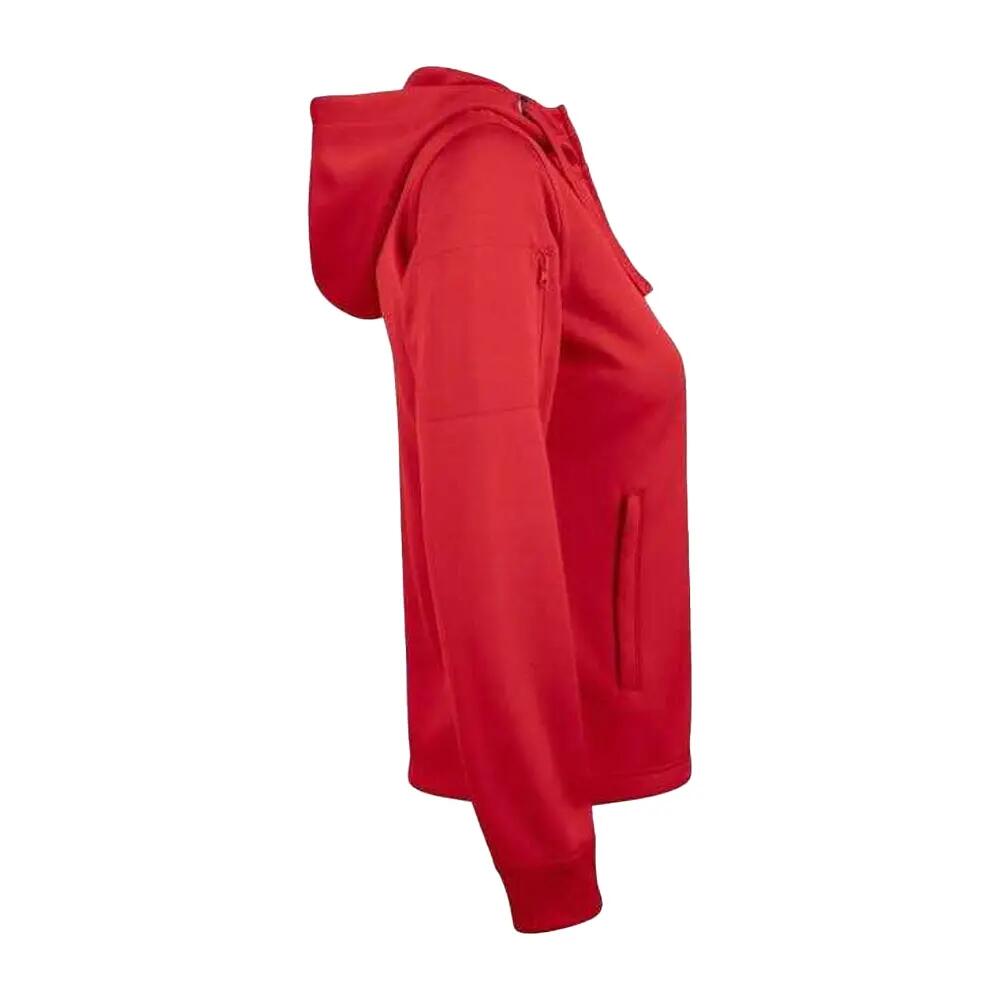 Veste À Capuche BASIC Femme (Rouge) 4/4