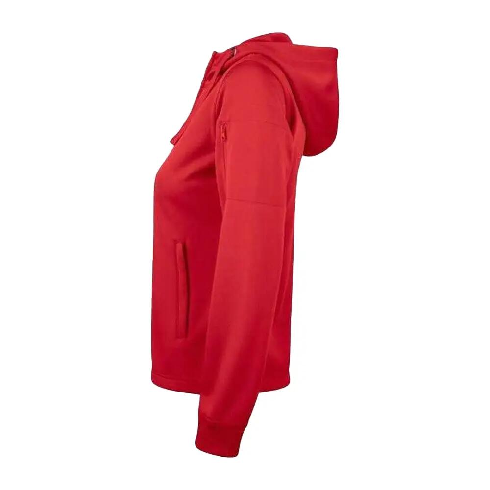 Veste À Capuche BASIC Femme (Rouge) 3/4
