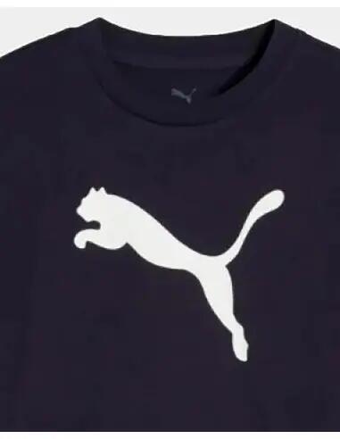 T-shirt Puma Ess Cat Logo Tee B, Noir, Enfants 4/4