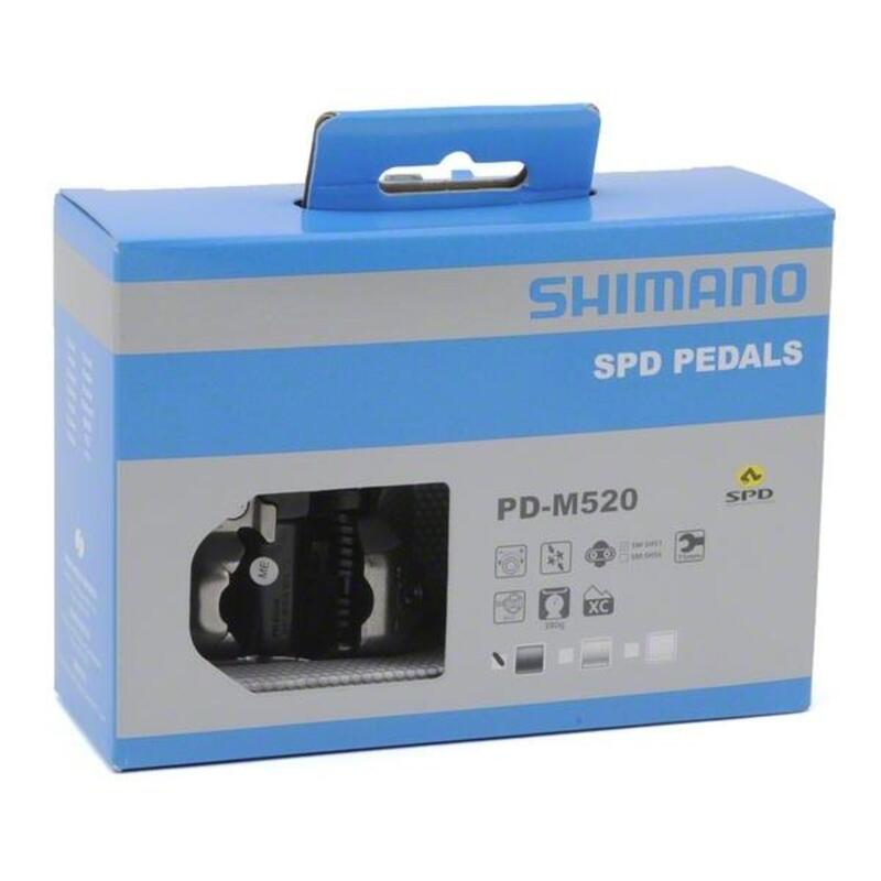 Pédales avec fixation 2 faces sans réflecteurs Shimano SPD PD-M520