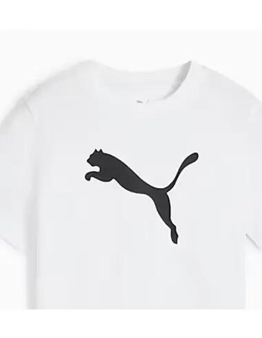 Puma T-shirt Ess Cat Logo Tee Bambino 4/4