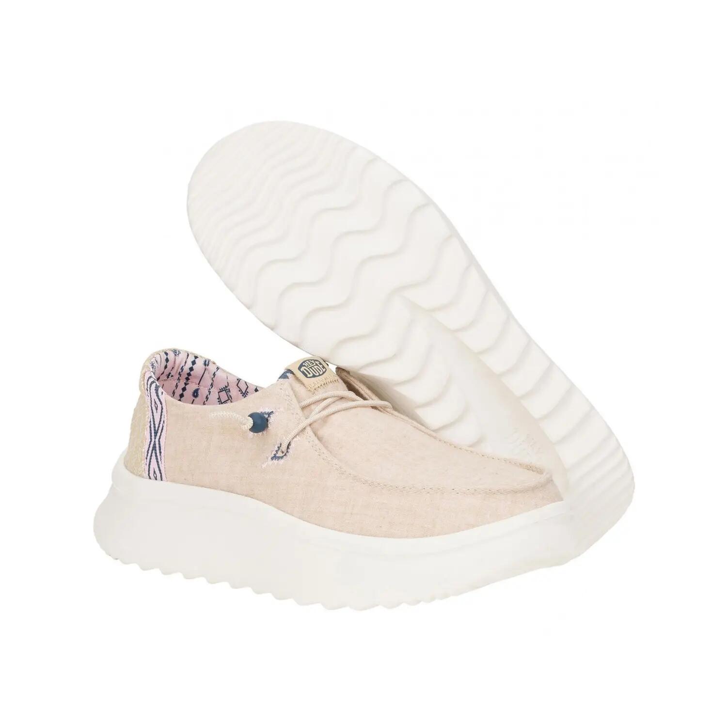 HEYDUDE Damskie Mokasyny Wendy Peak Chambray Woven 3/6