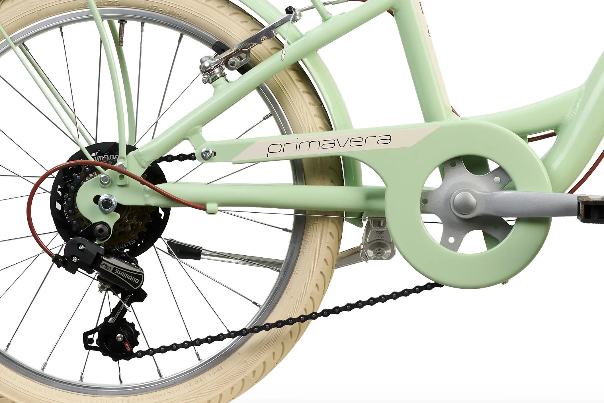 Rower Dziecięcy PRIMAVERA 20" Aluminiowa Rama 6 Biegów Shimano Koszyk Miętowy 4/7