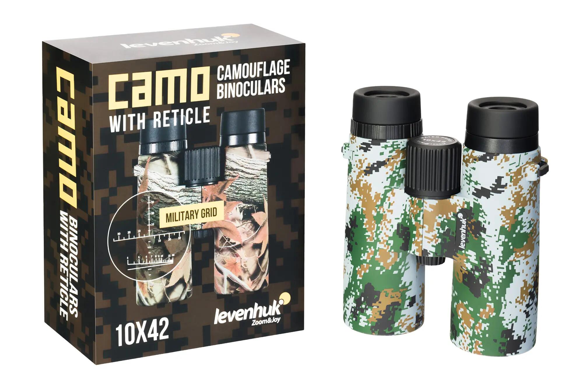 Binocolo con reticolo Levenhuk Camo 10x42 6/14