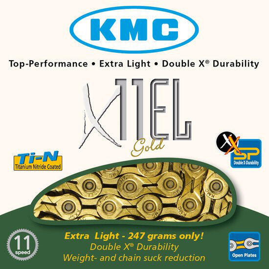 Cadena Kmc X11 el oro 118p 11v