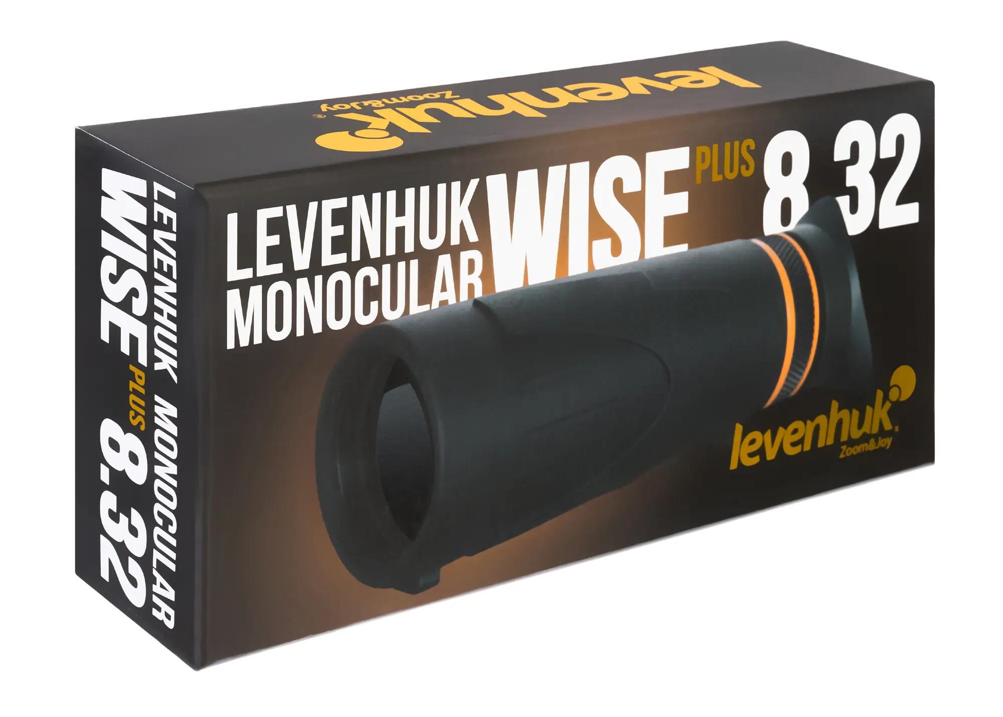 Monocular Levenhuk Wise PLUS 8x32 - compacto y resistente - negro 10/10