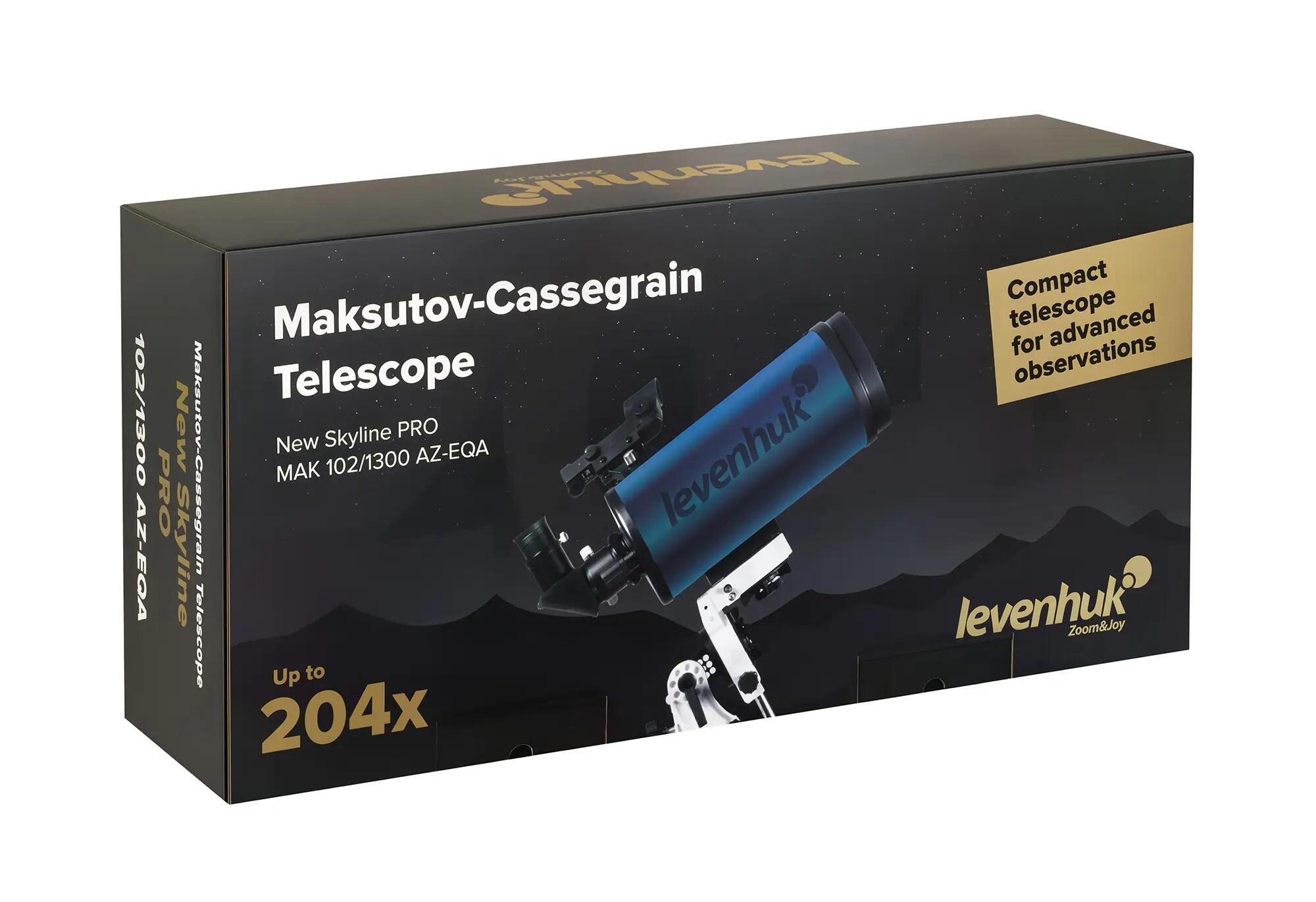 Telescopio - Astronomía - Maksutov-Cassegrain 102/1300 - Negro 14/14