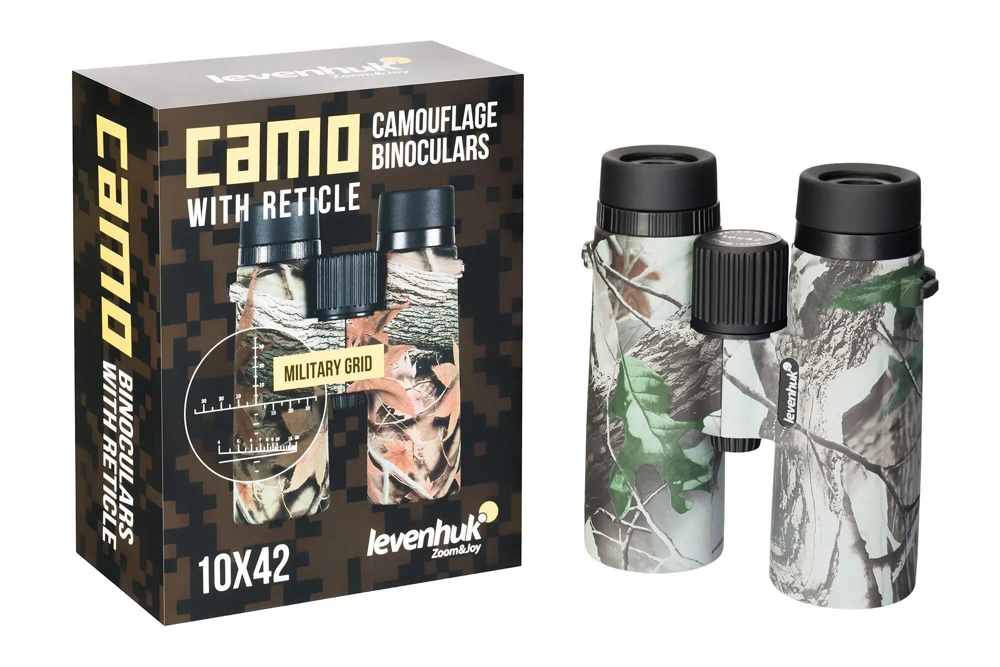 Jumelles Levenhuk Camo Moss 10x42 avec réticule 5/14