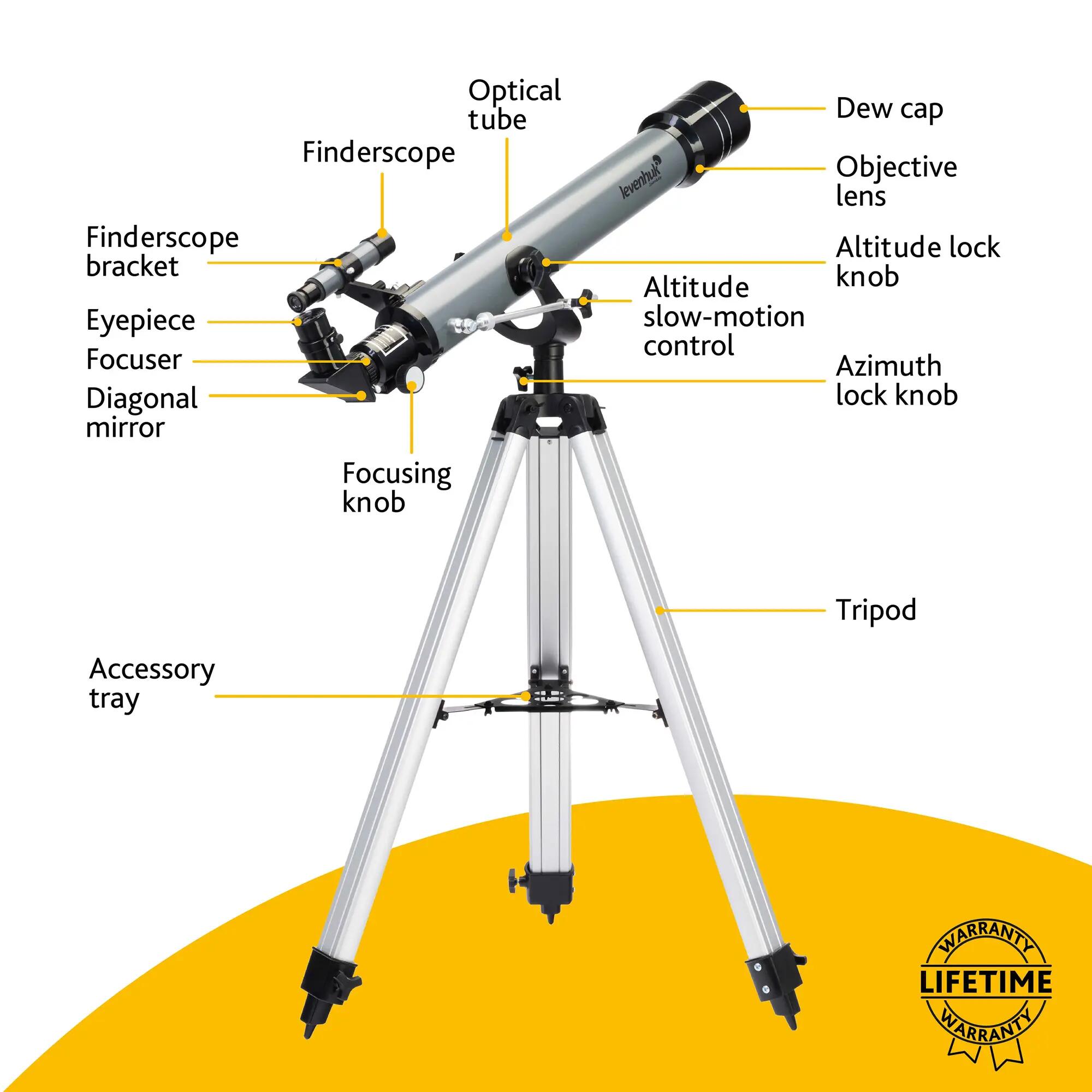 Telescopio Levenhuk Blitz 70 BASE 12/12