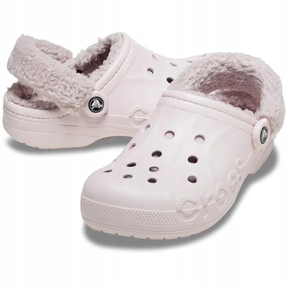 Crocs Női klumpa Baya Lined Fuzz Strap Clog 3/8