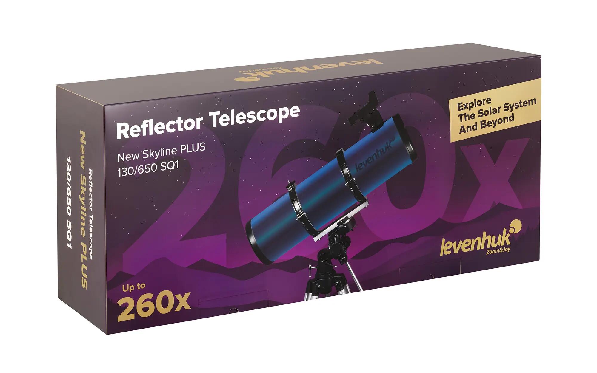 Levenhuk New Skyline PLUS 130/650 SQ1 Newtonian telescope 13/13