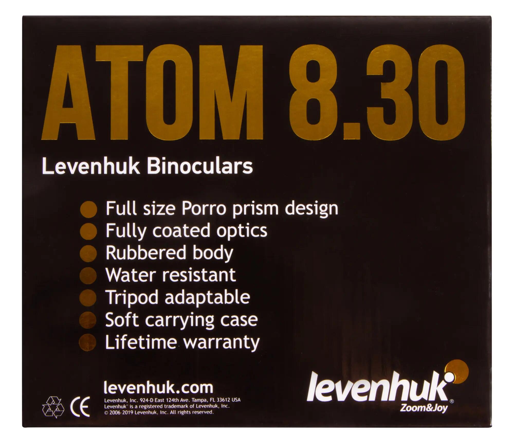 Binóculos Atom 8x30 Levenhuk 15/15