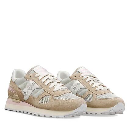Baskets - Femme - Confortables - Saucony Shadow Original - Beige