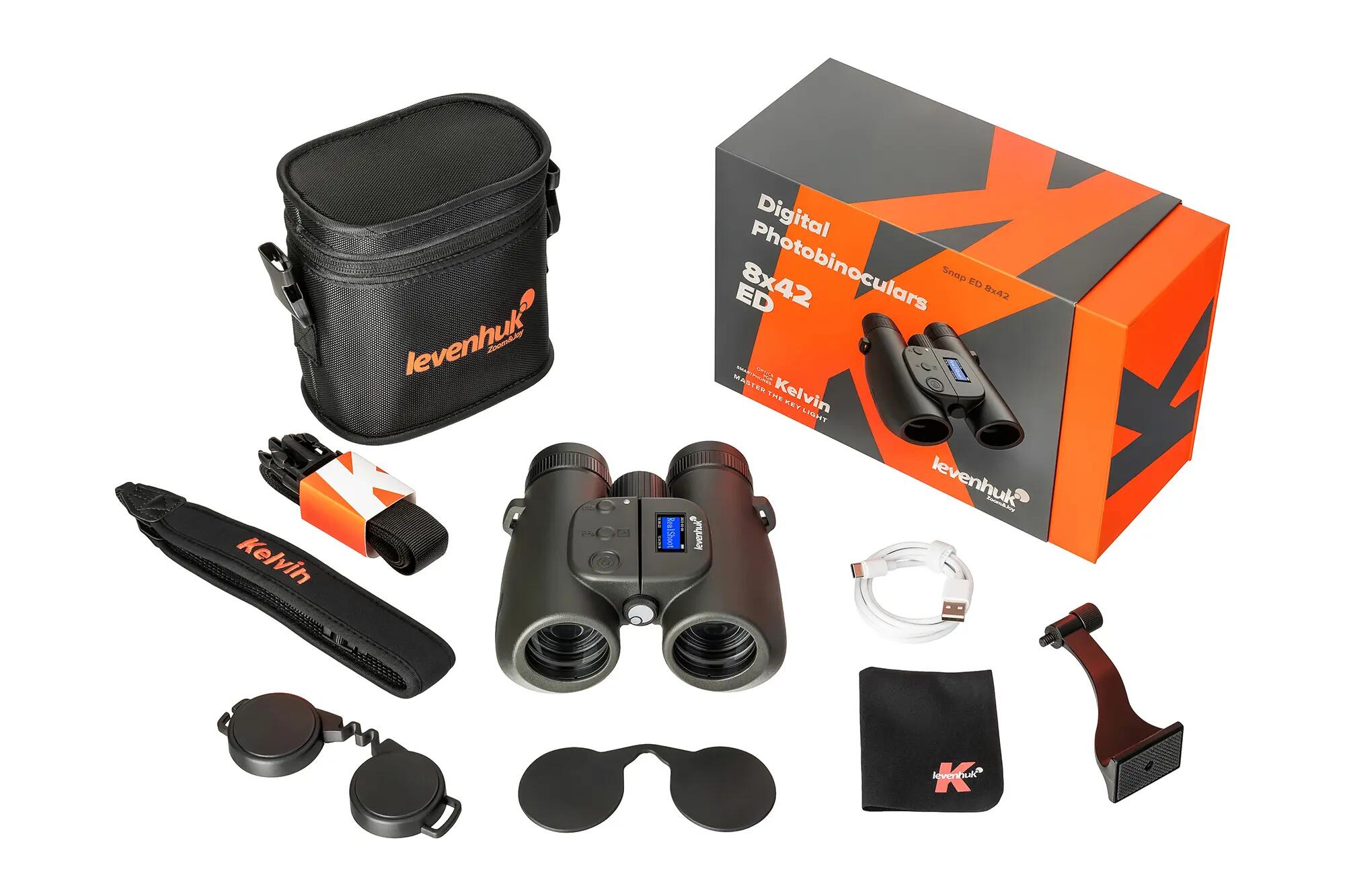 Fotobinocolo digitale Levenhuk Kelvin Snap ED 8x42 2/15