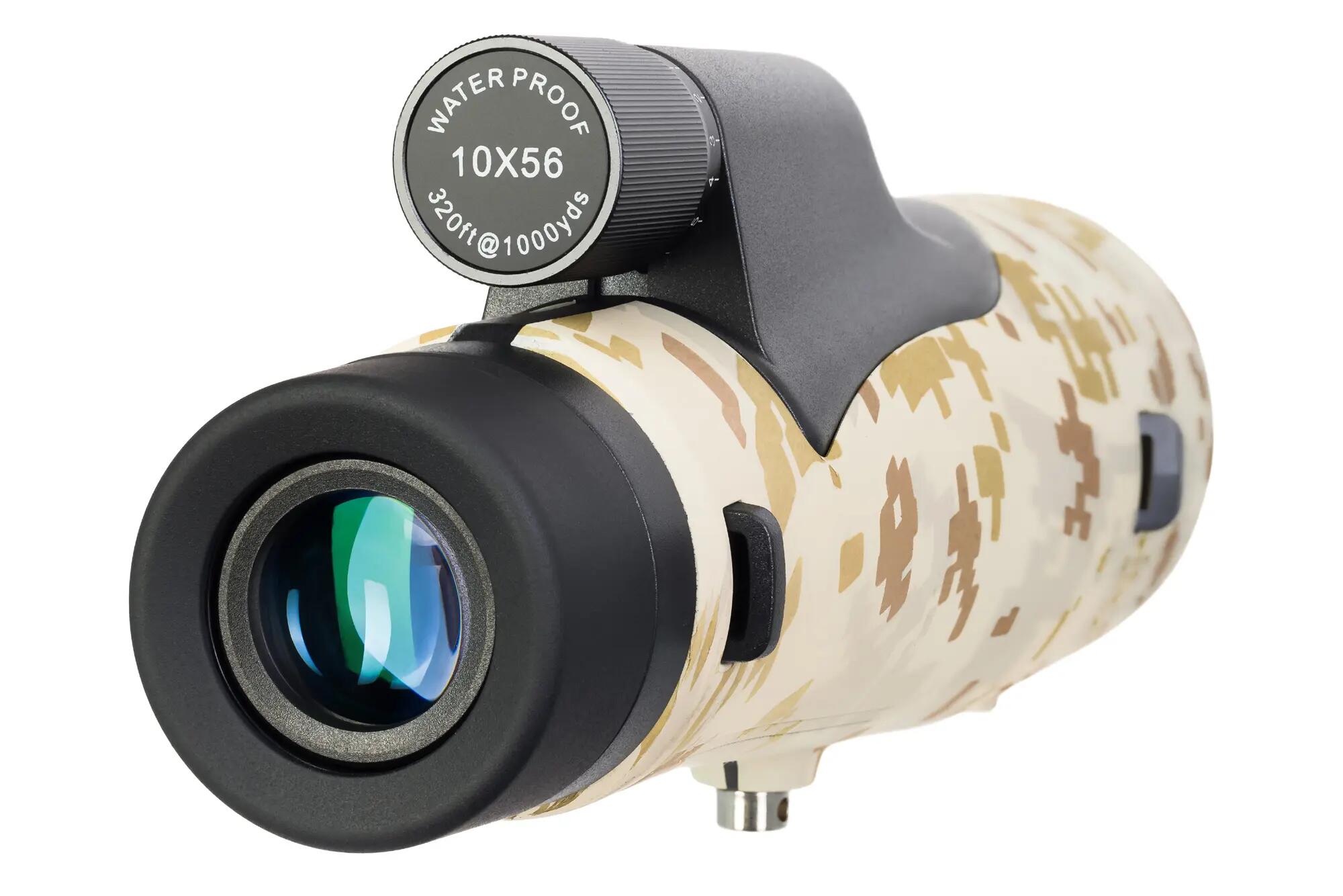 Monoculaire 10x56 Levenhuk Camo Dots avec réticule 12/13