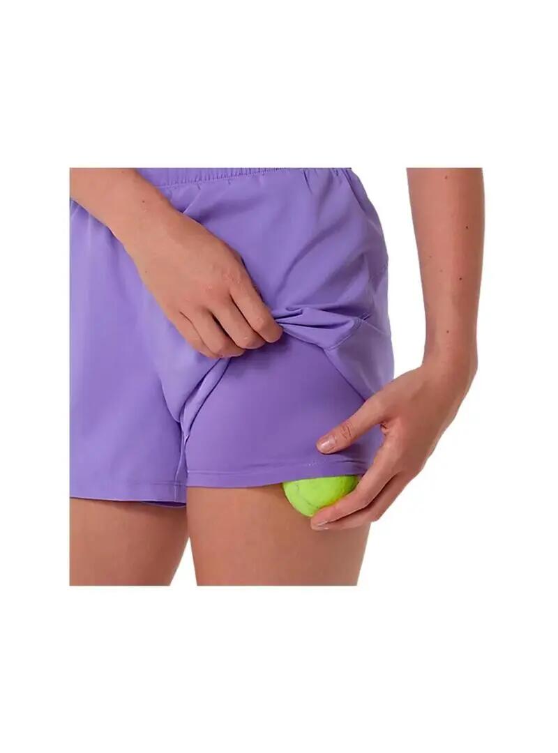 Pantalones cortos para Mujer Asics Court 2-n-1 Morado 5/7