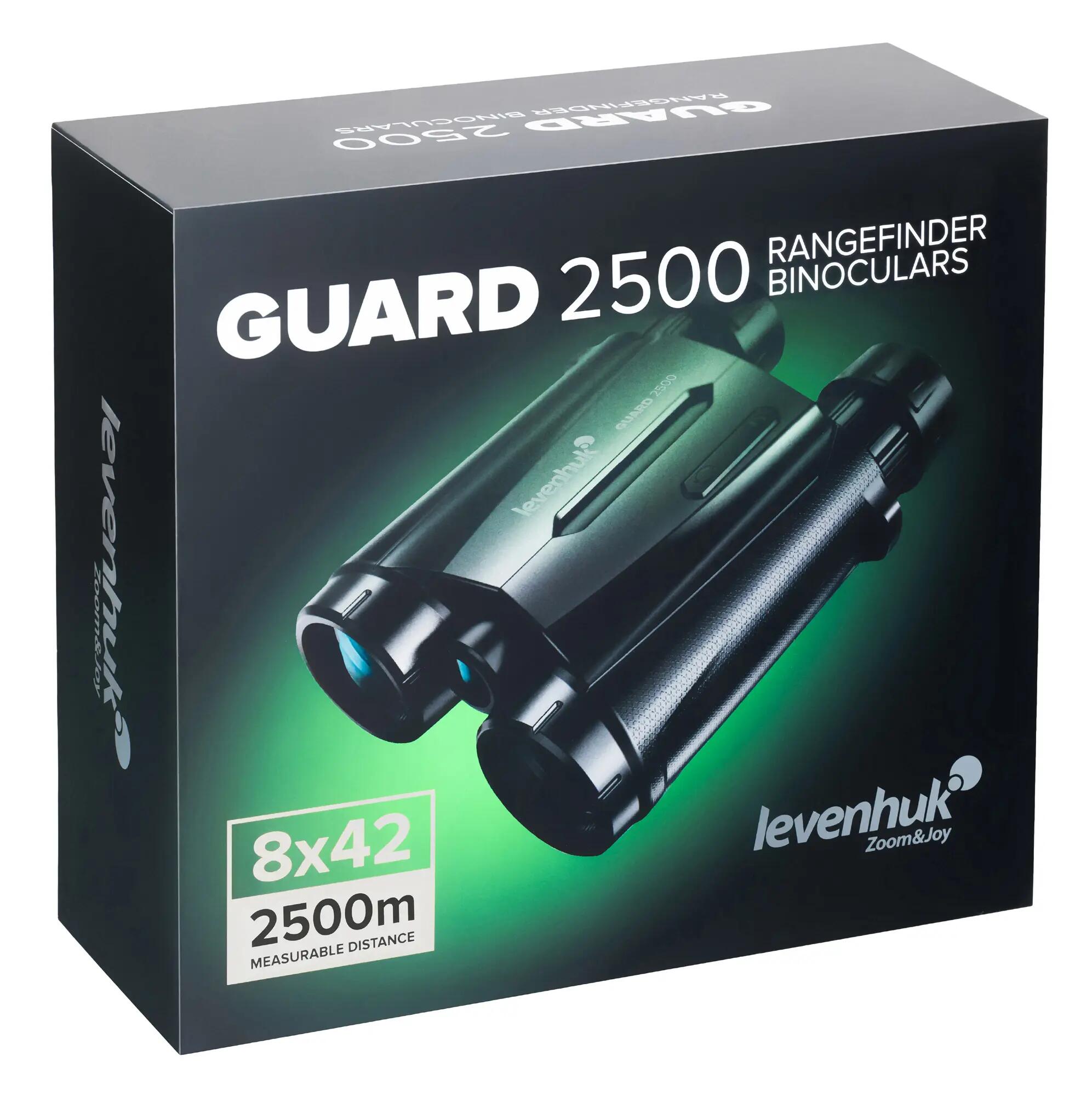Binóculos Guard 2500 com telémetro Levenhuk 12/12