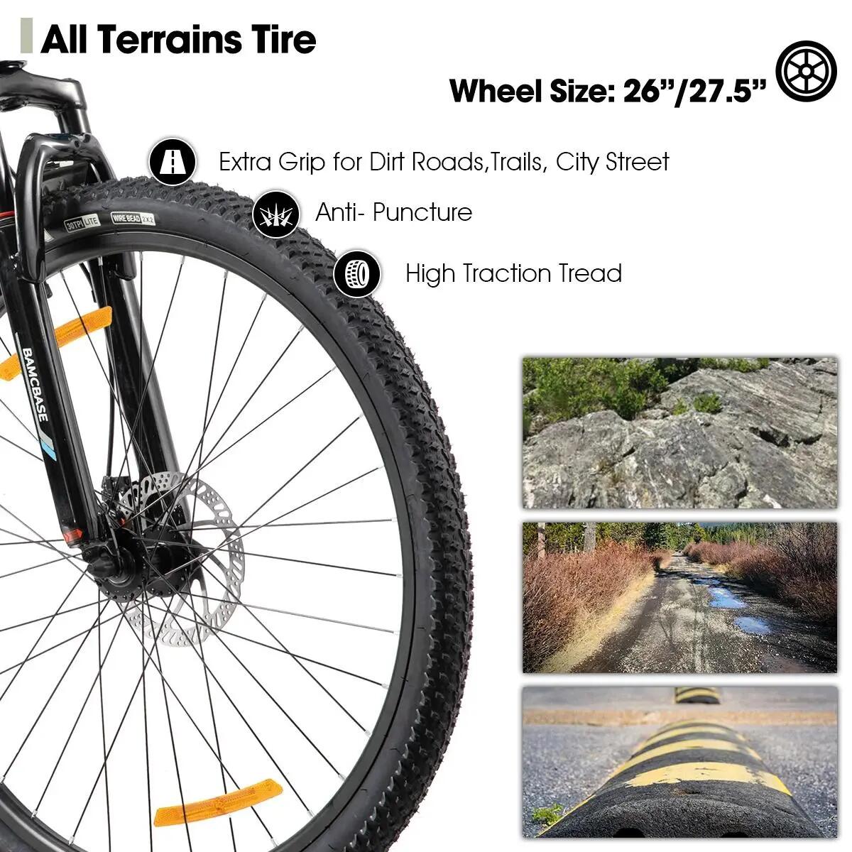 Gemengd Mountainbike 26/27.5 inch Aluminium Schijfrem Rockford 6/6