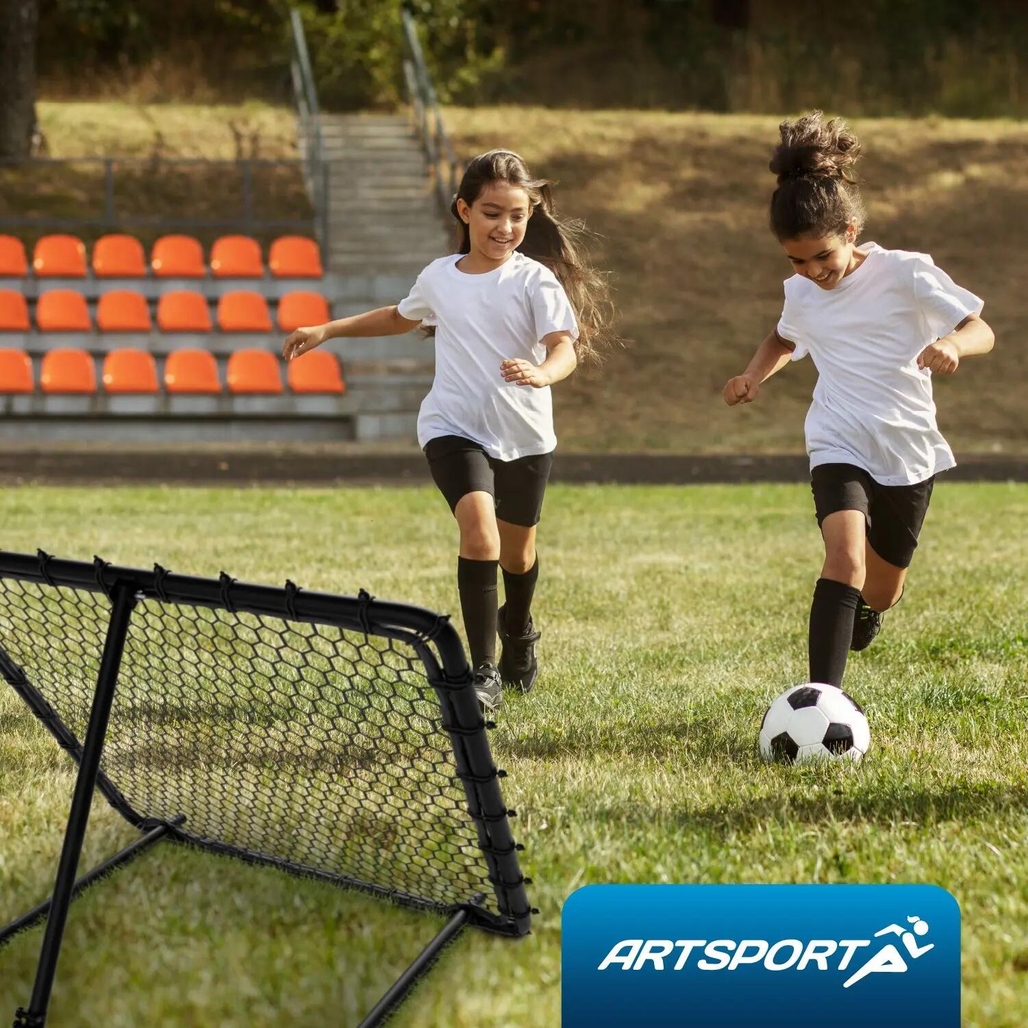 JUSKYS Fußball Rebounder Power Pass verstellbar platzsparend verstaubar 7/7