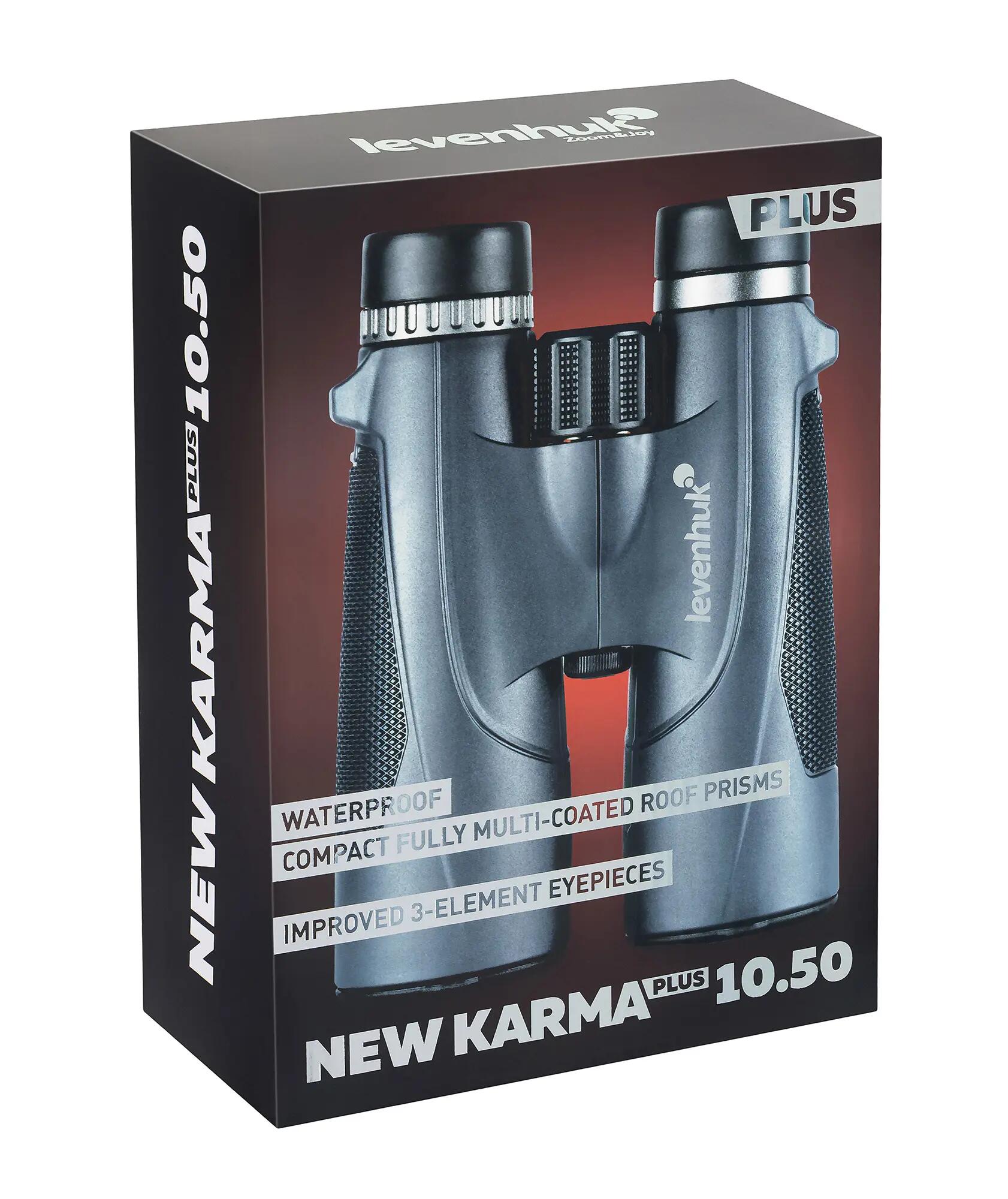 Binokular 10x50 - Outdoor Beobachtung - Levenhuk New Karma PLUS - Schwarz 13/13