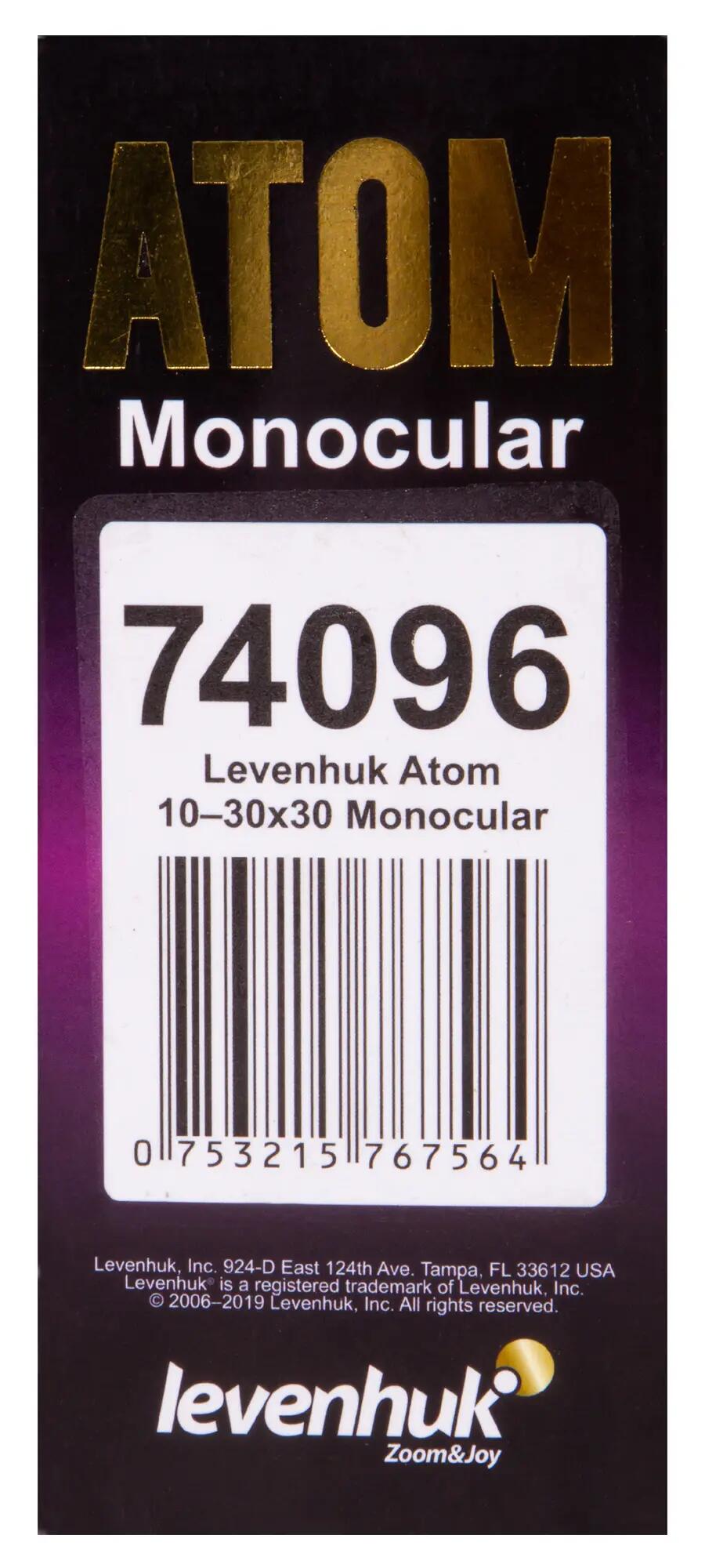 Monoculaire - observation - zoom 10–30x - noir 14/15