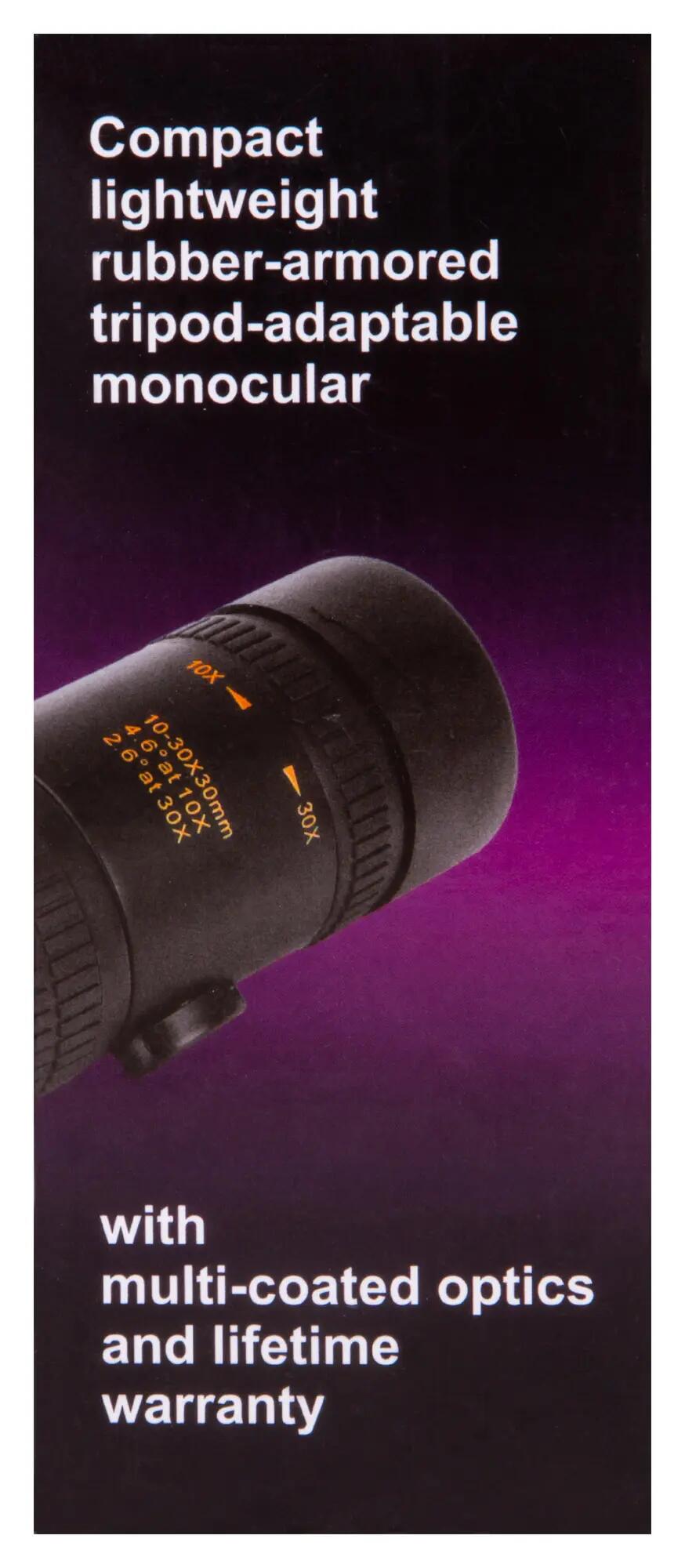 Monoculaire - observation - zoom 10–30x - noir 12/15