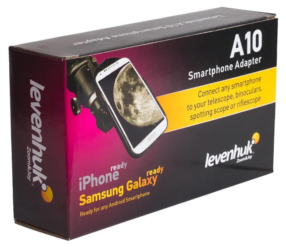 Adaptador para smartphone - fotografía óptica - Levenhuk A10 - negro 9/12