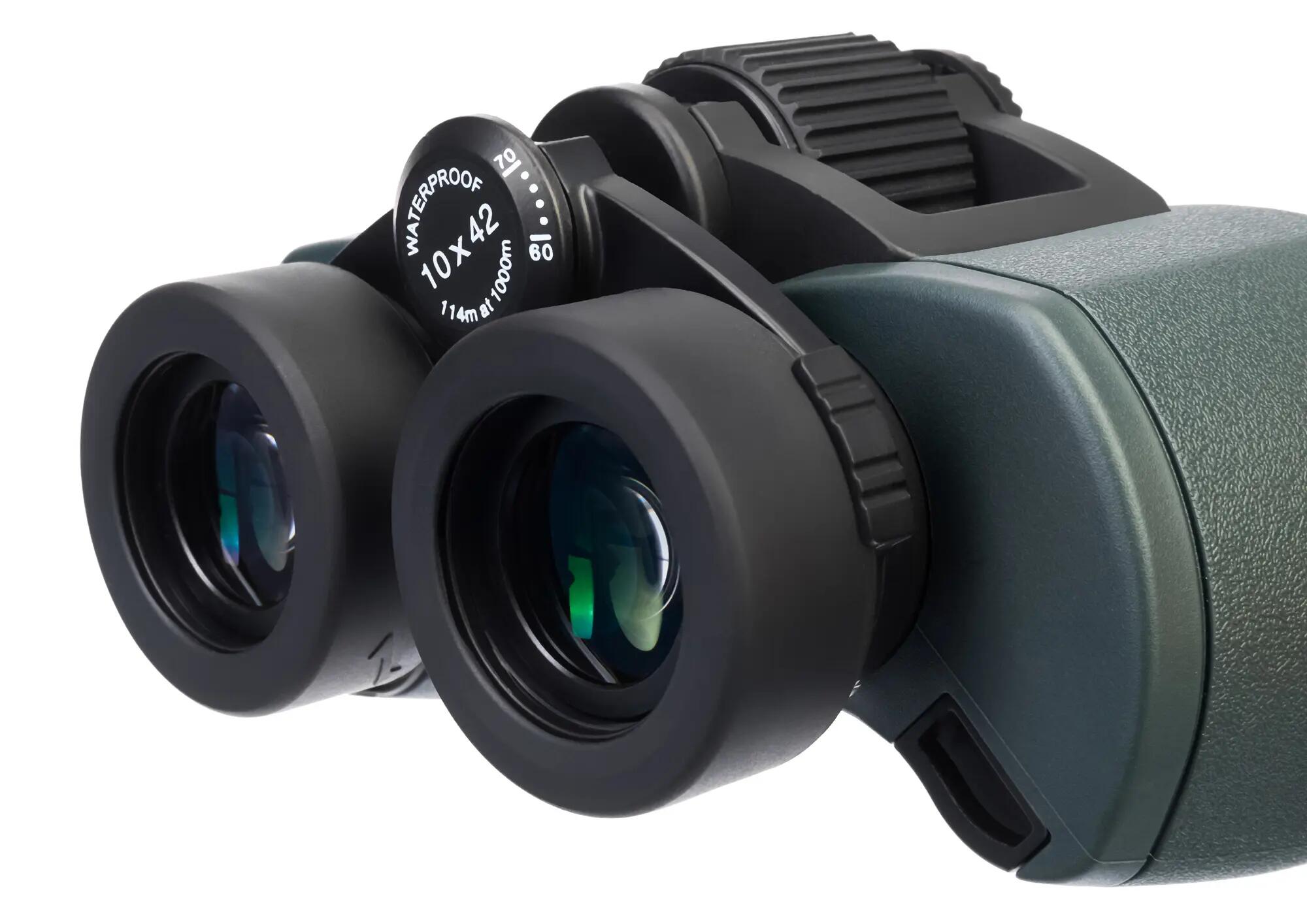 Binocolo - outdoor - compatto, robusto - Sherman PRO 10x42 - nero 8/10