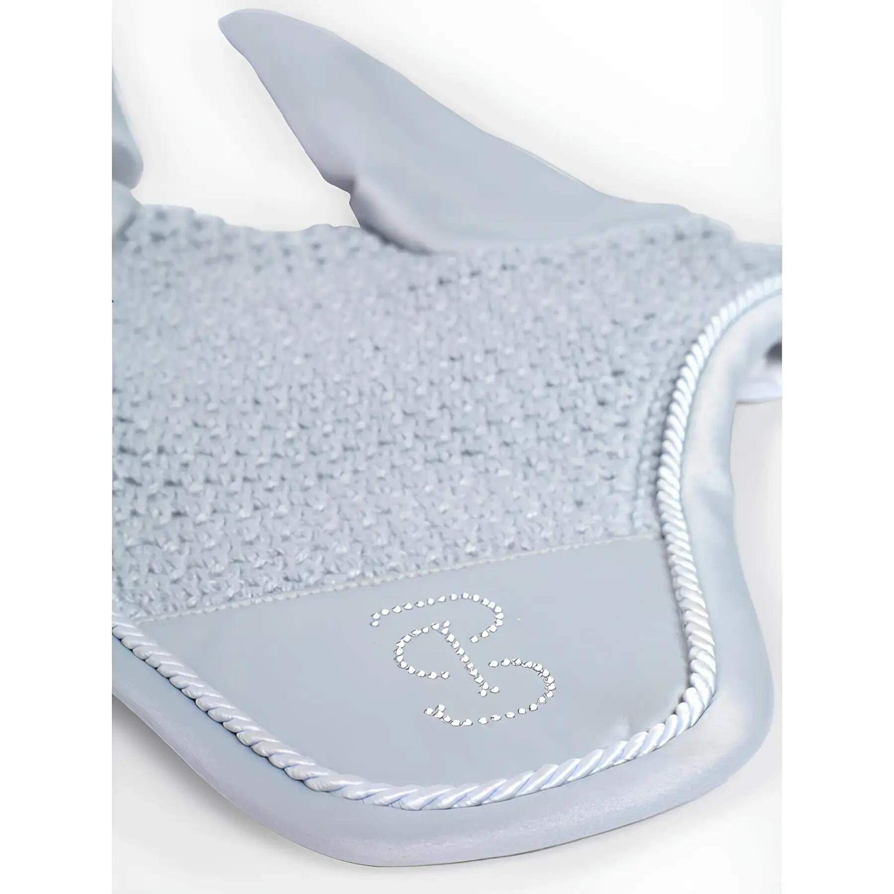 Bonnet court pour cheval en satin PS of Sweden Crystal 5/5