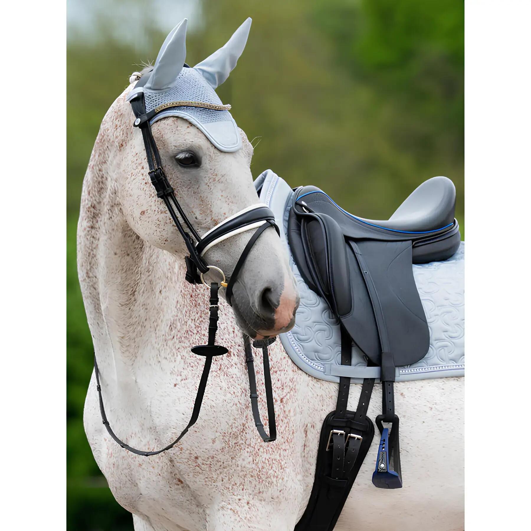 Bonnet court pour cheval en satin PS of Sweden Crystal 2/5