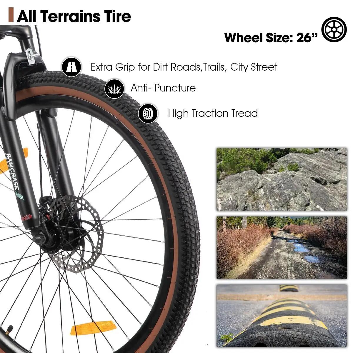 Donna Uomo MTB 26 Pollici 7 Velocità Alluminio Freni a Disco Bloomer 6/6