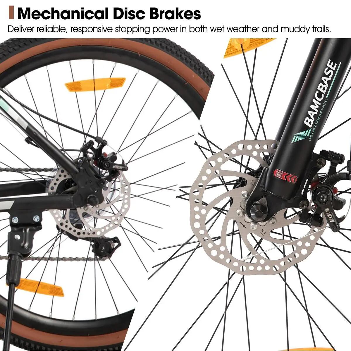 Donna Uomo MTB 26 Pollici 7 Velocità Alluminio Freni a Disco Bloomer 5/6