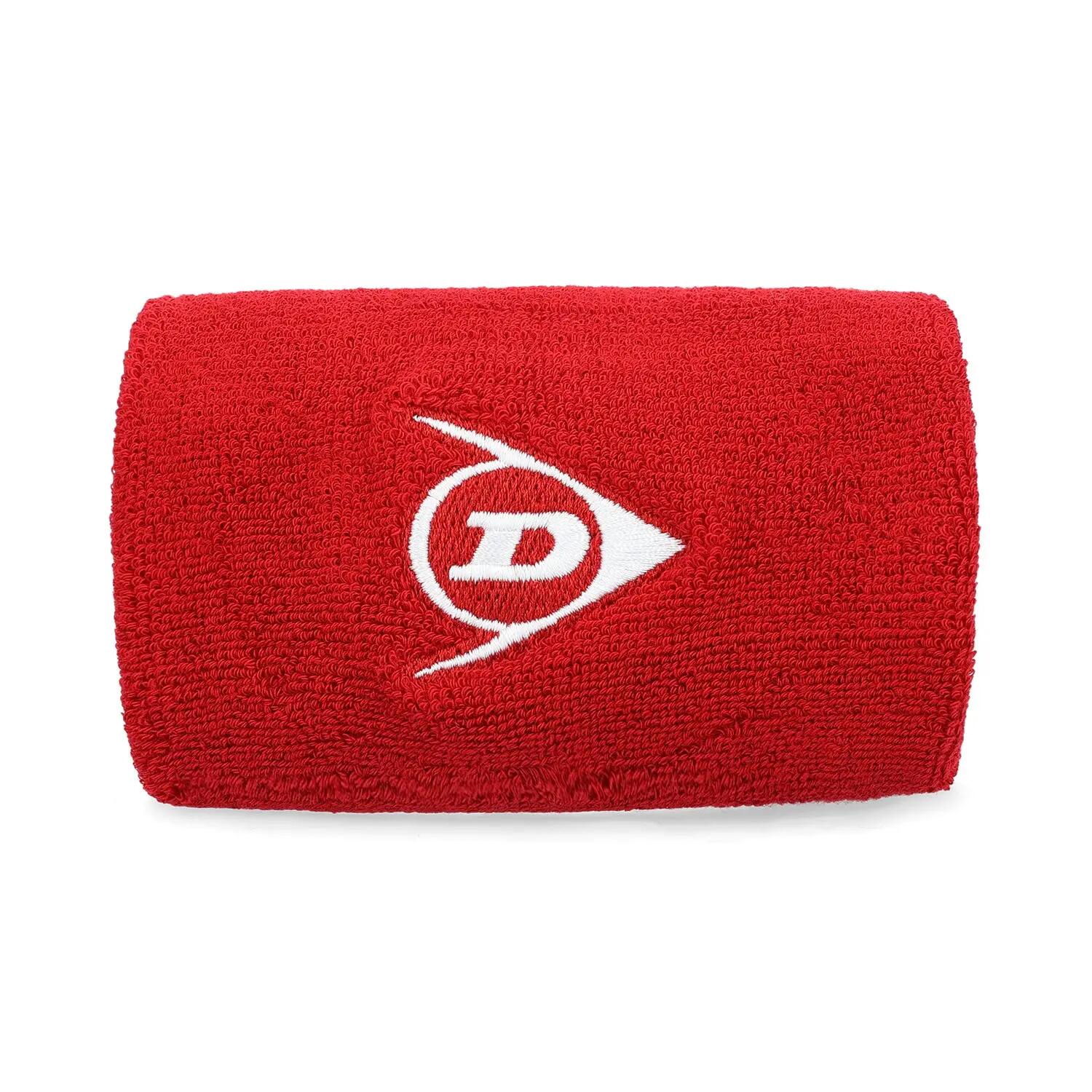 Muñequeras Dunlop Long Duo Pack Rojo 2/2
