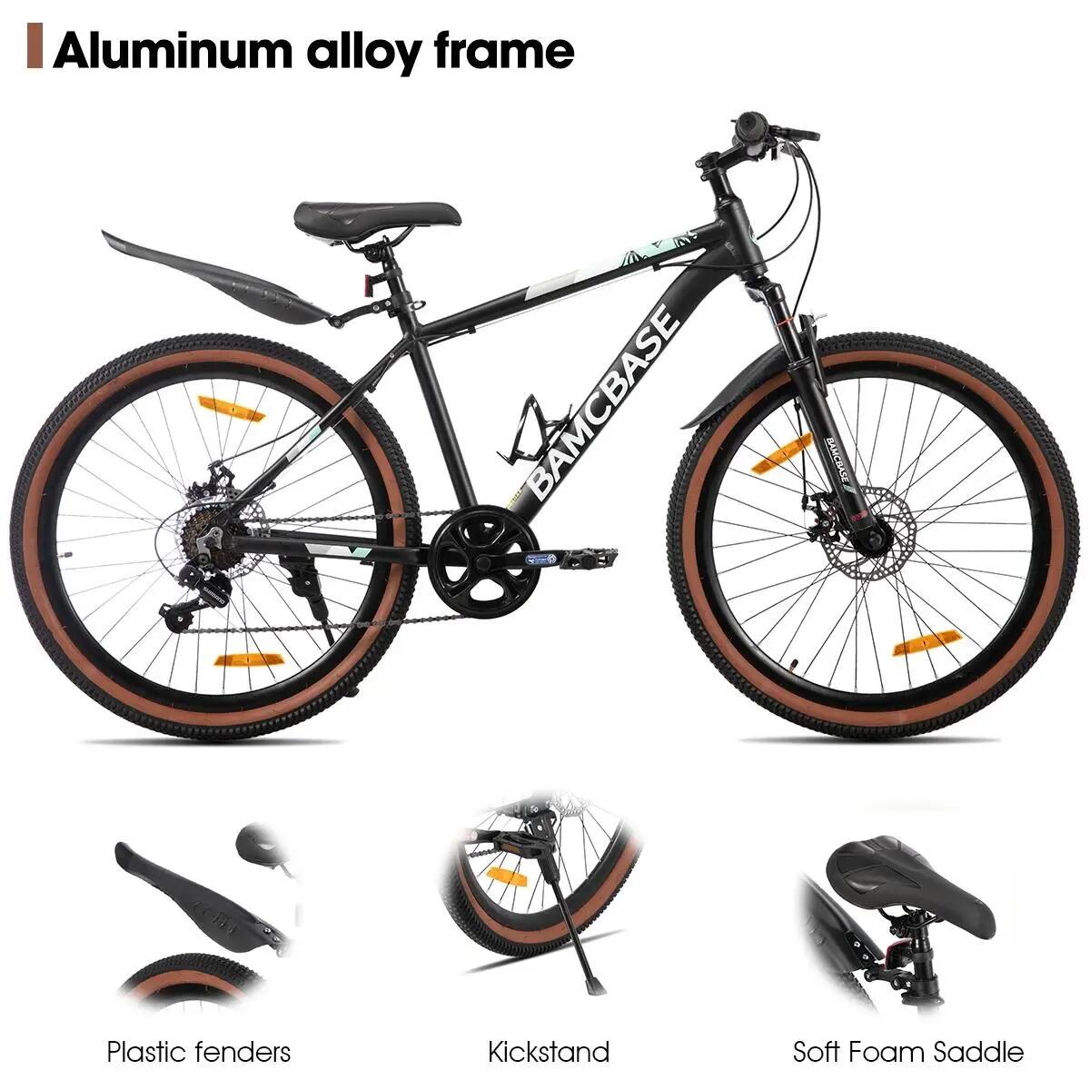 Donna Uomo MTB 26 Pollici 7 Velocità Alluminio Freni a Disco Bloomer 2/6