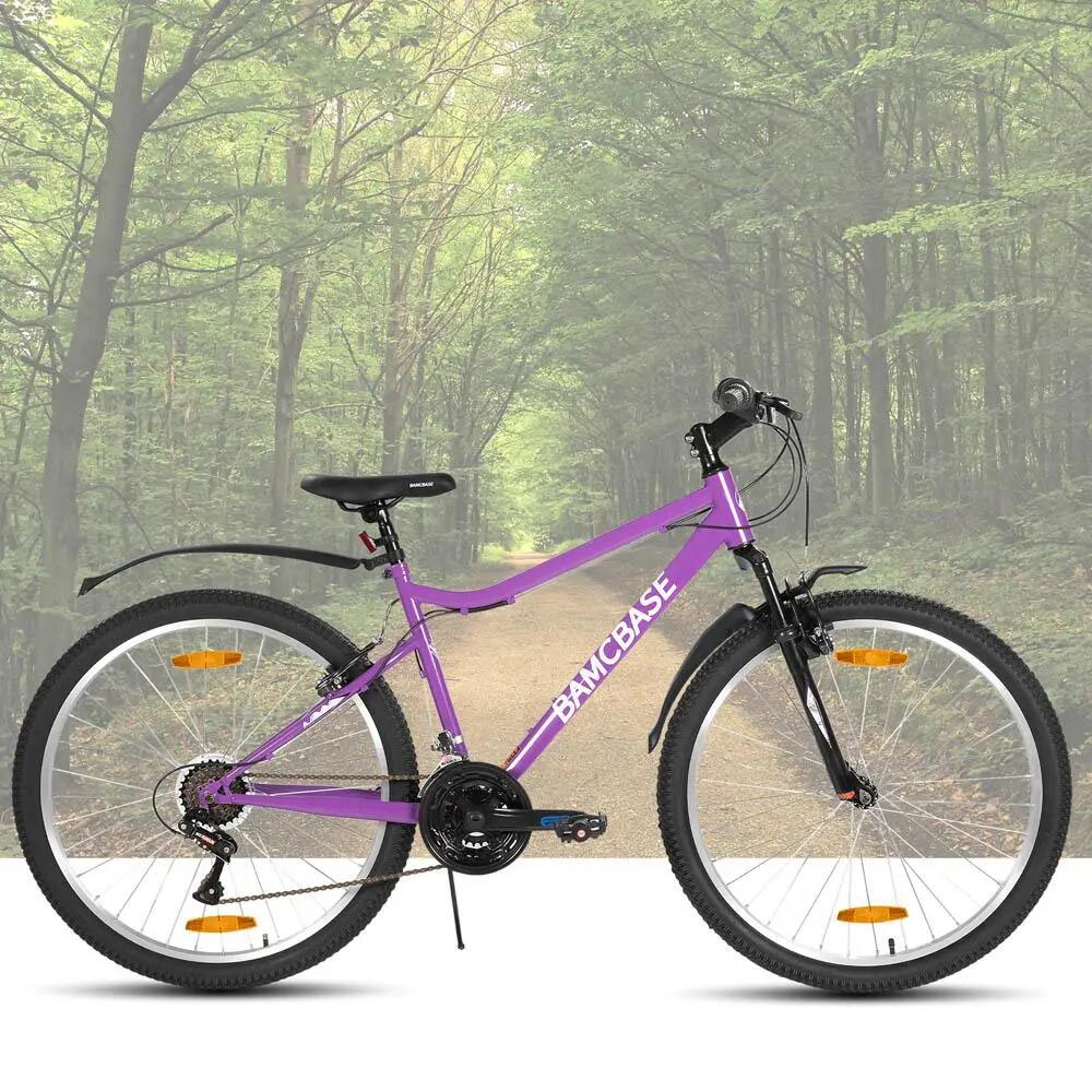 Femme VTT 26 pouces 18 Vitesses Cadre Acier Freins V-Brake 5/6