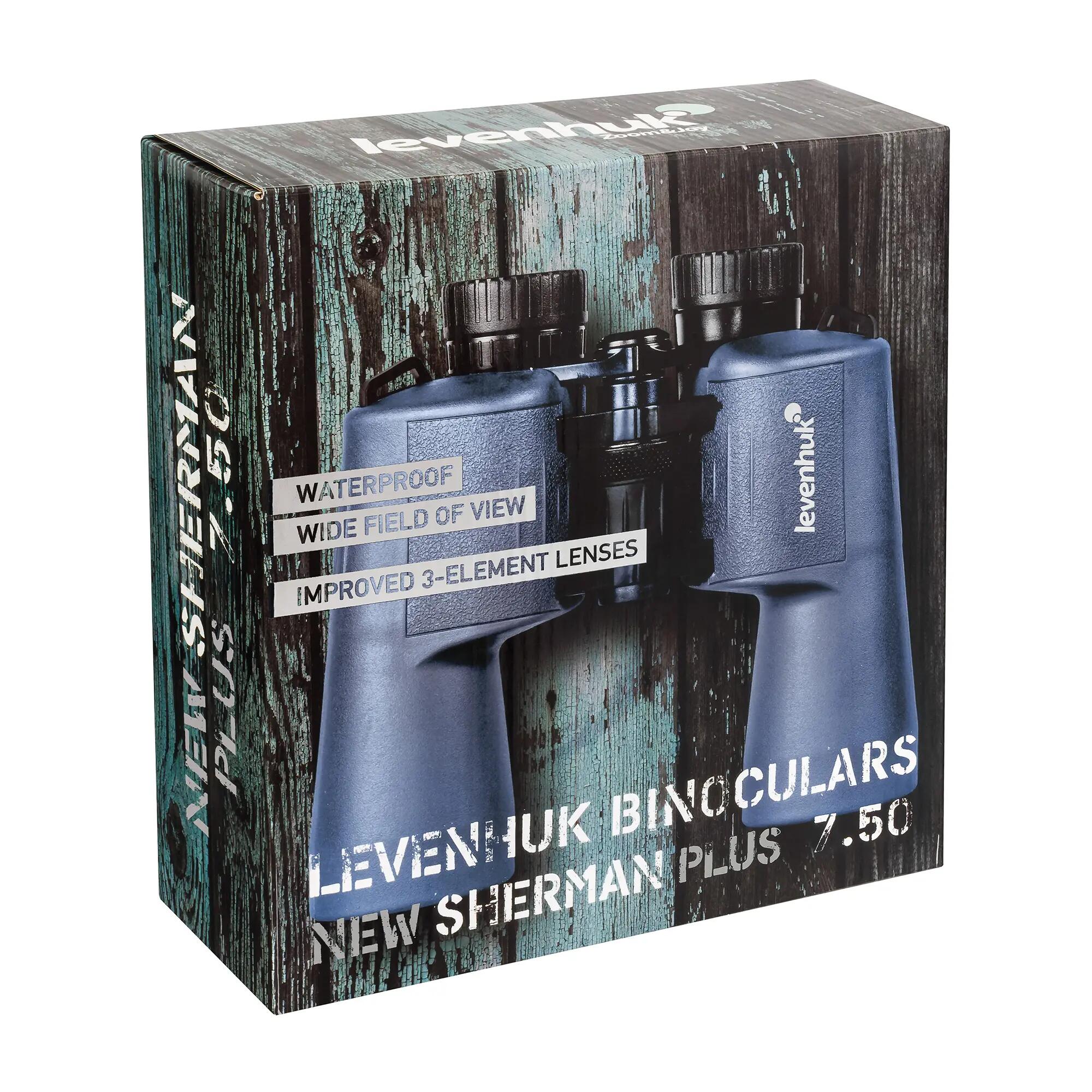 Jumelles 7x50 - observation en plein air - Levenhuk New Sherman PLUS - noir 13/13