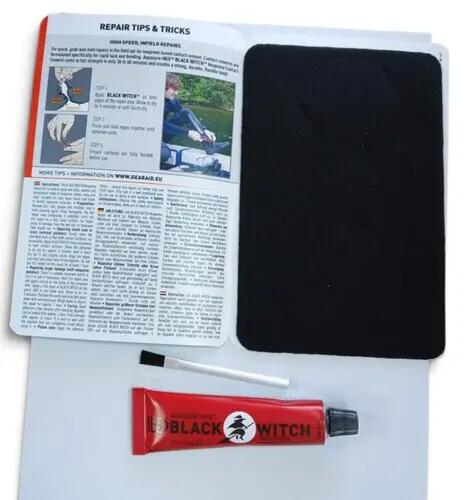 Kit Reparacion Neopreno Submarinismo Surf Gear Aid Black Witch Negro 28ml 2/3