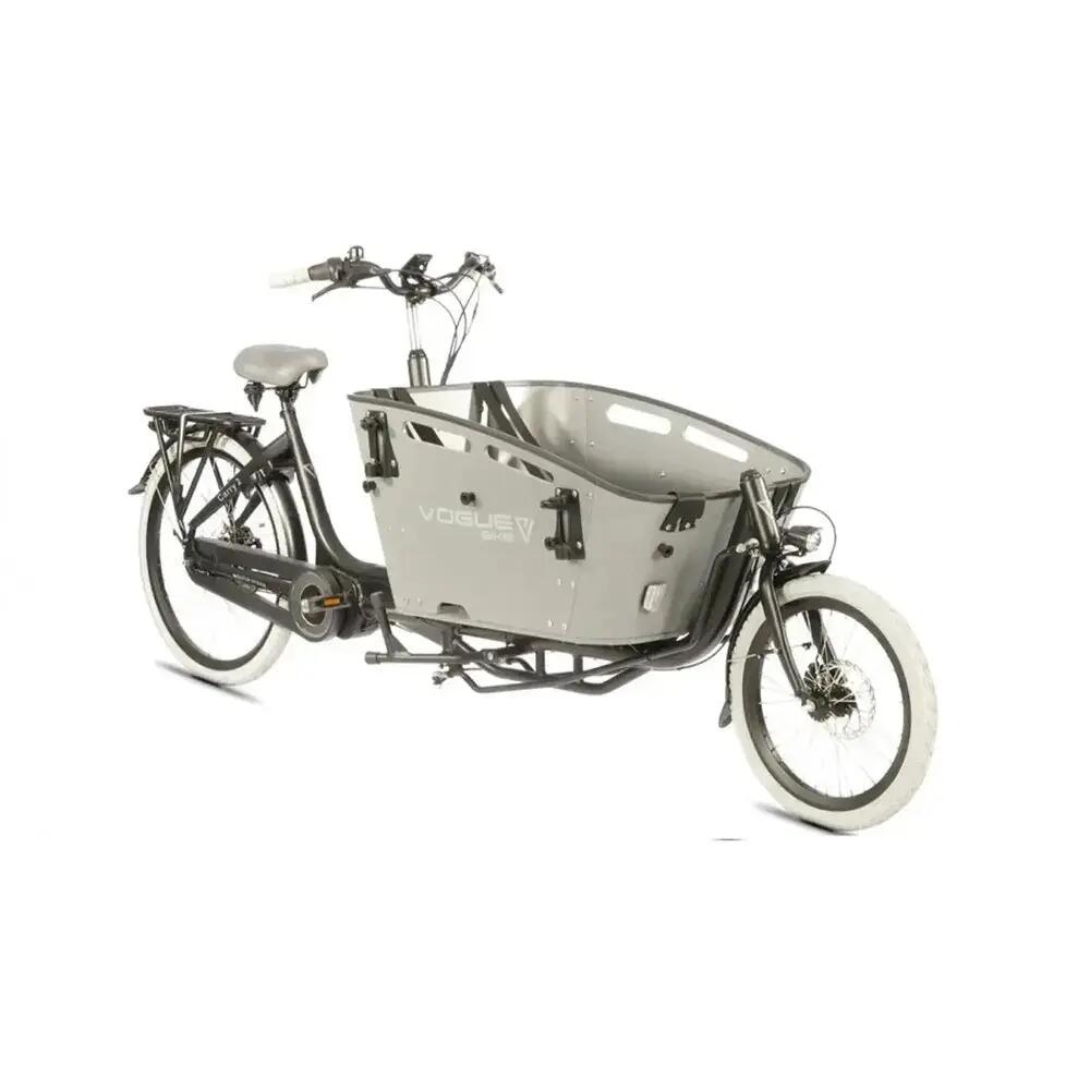 Carry 2 - Elektrische bakfiets - 250W - middenmotor - Grijs - Kettingslot cadeau 5/5
