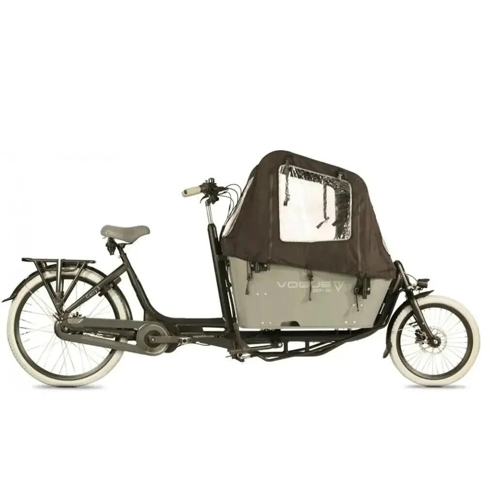 Carry 2 - Elektrische bakfiets - 250W - middenmotor - Grijs - Kettingslot cadeau 2/5