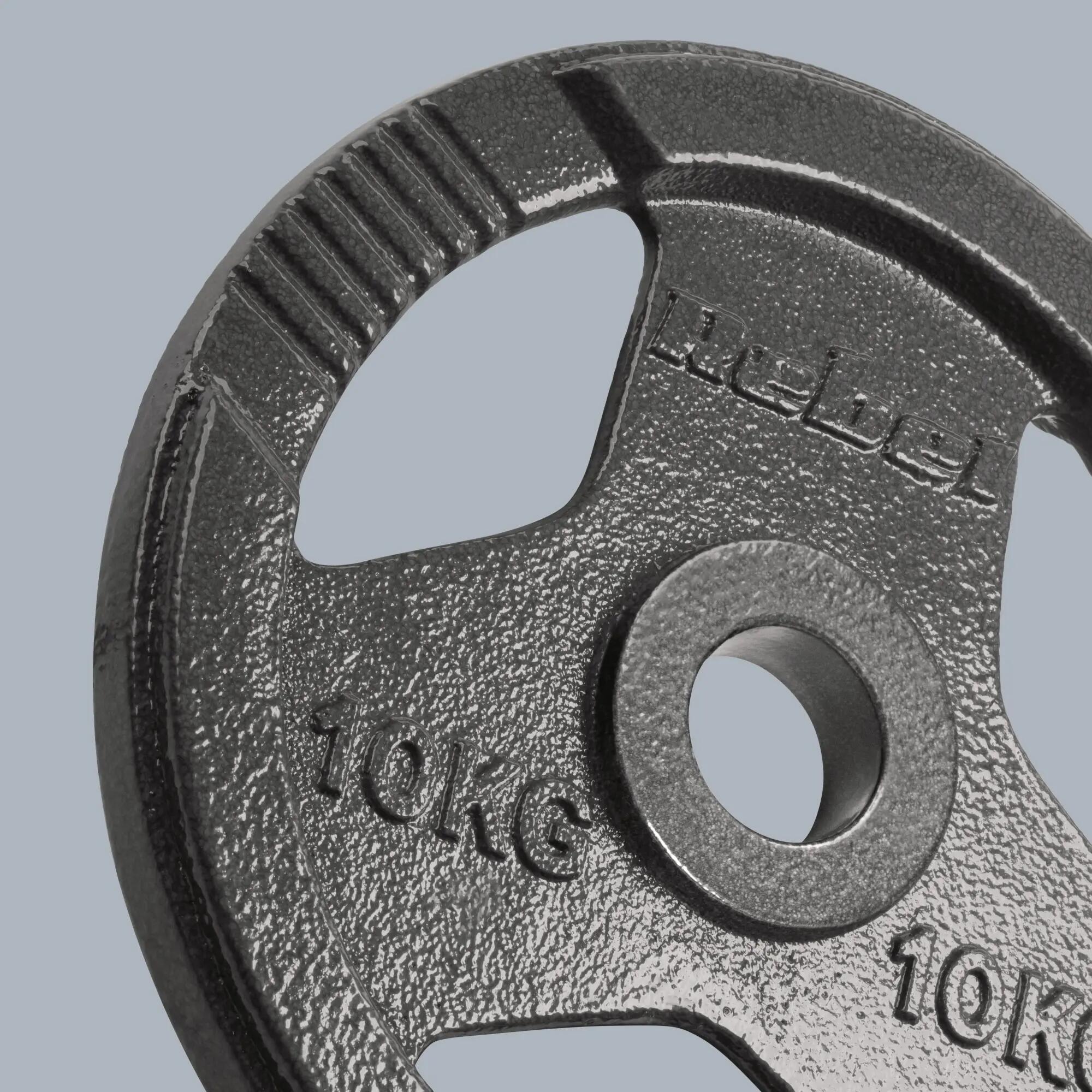 Obciążenie żeliwne olimpijskie zestaw 2x10kg otwór 51mm talerze Rebel 6/7