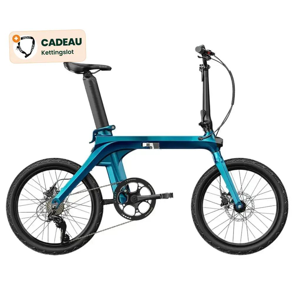 X - Vélo électrique pliant - 20 pouces - 250W - cadre en magnésium - Bleu 1/4