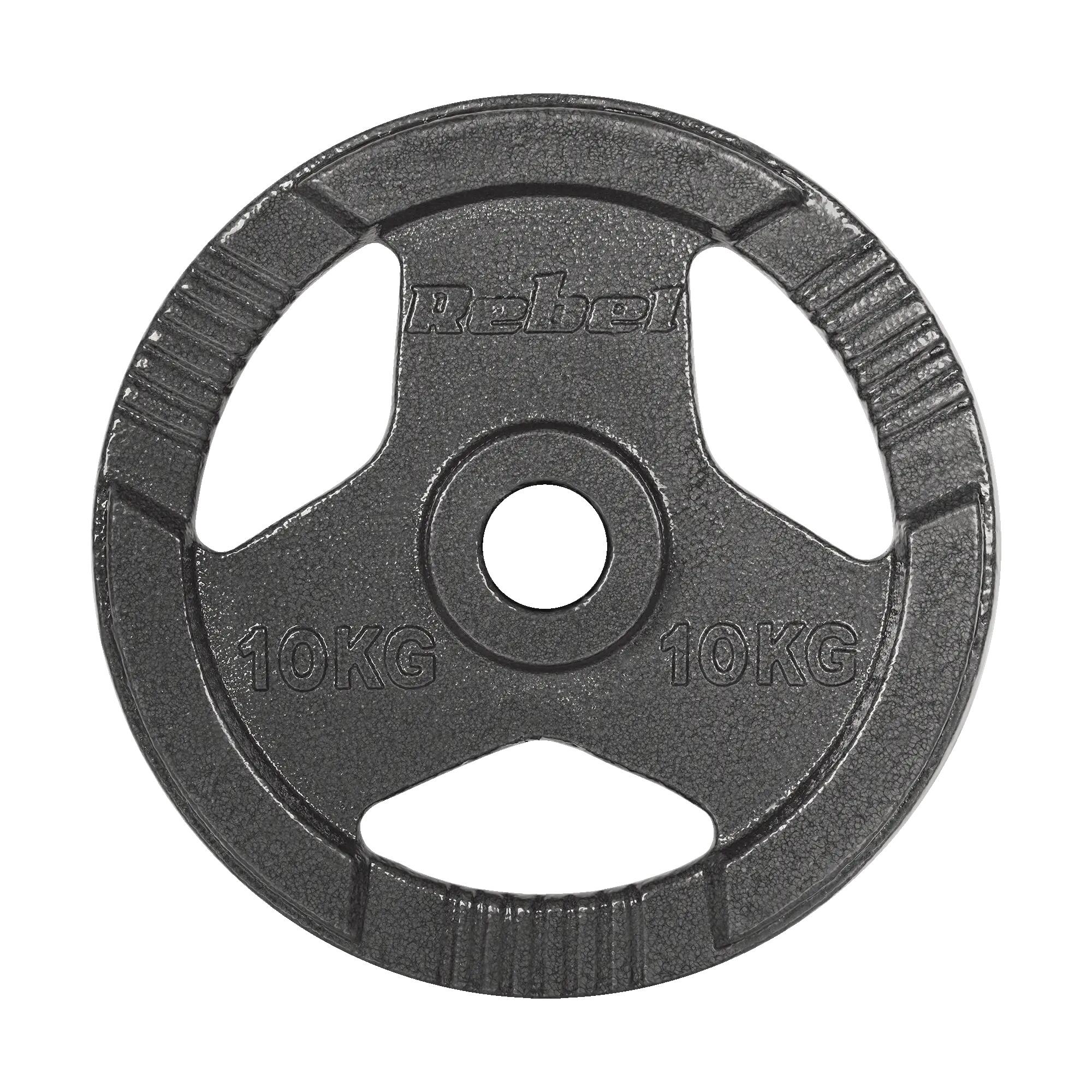 Obciążenie żeliwne olimpijskie zestaw 2x10kg otwór 51mm talerze Rebel 3/7