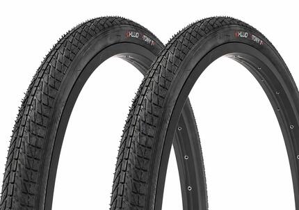 BMX Reifen SET KUJO Tony T 18 x 1,75 Zoll – Schwarz (2 Reifen)