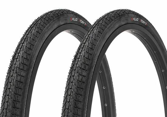 BMX Reifen SET KUJO Tony T 18 x 1,75 Zoll – Schwarz (2 Reifen)
