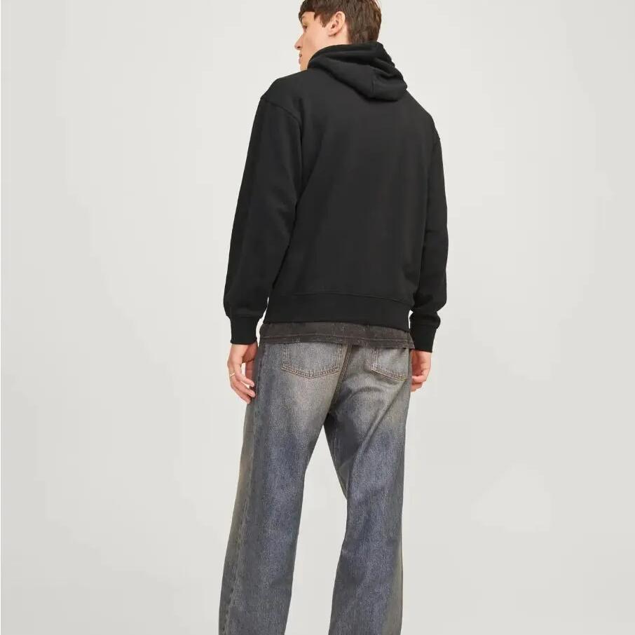 Men's - Casual - Hoodie - Loose fit, melange - Jack&Jones JJECHARGE - Blue